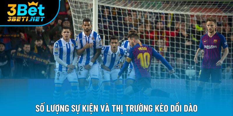 Số lượng sự kiện và thị trường kèo dồi dào